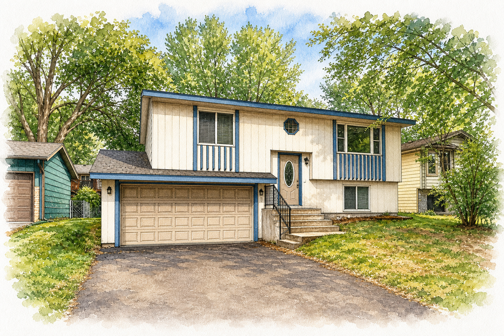 Watercolor portrait of 10541 Unity St NW