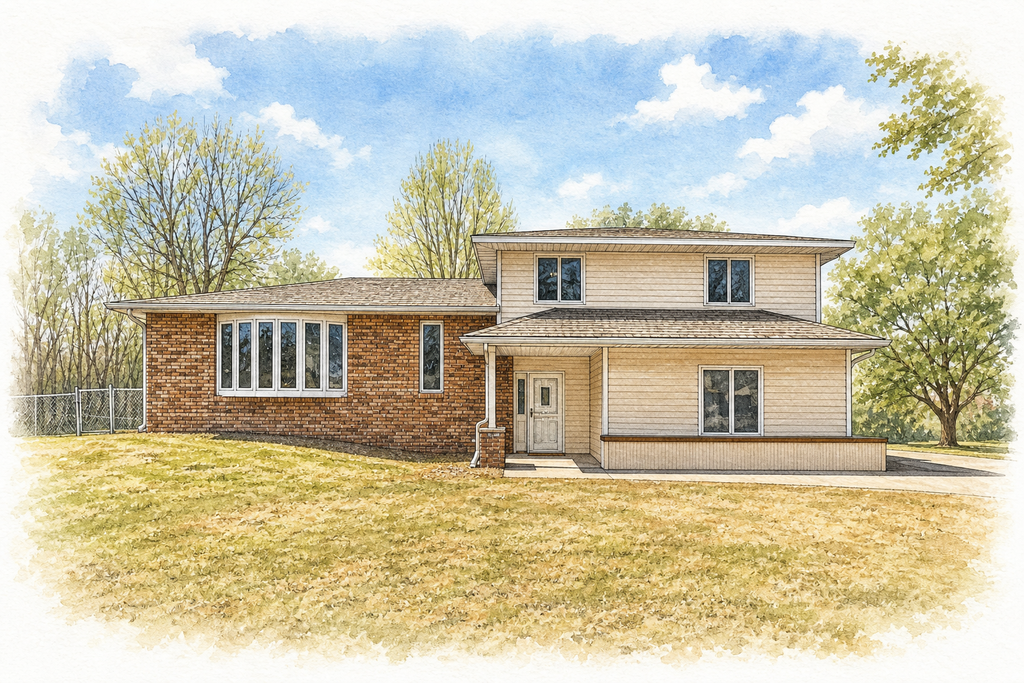 Watercolor portrait of 2063 Parkway Dr