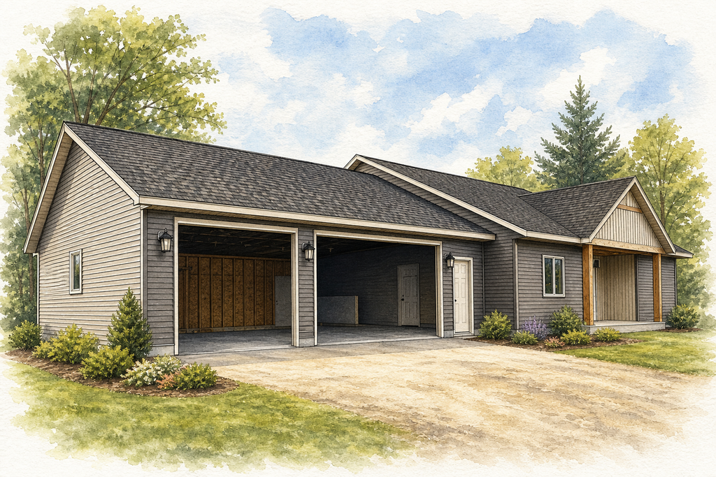 Watercolor portrait of 1710 Summer Ln NE