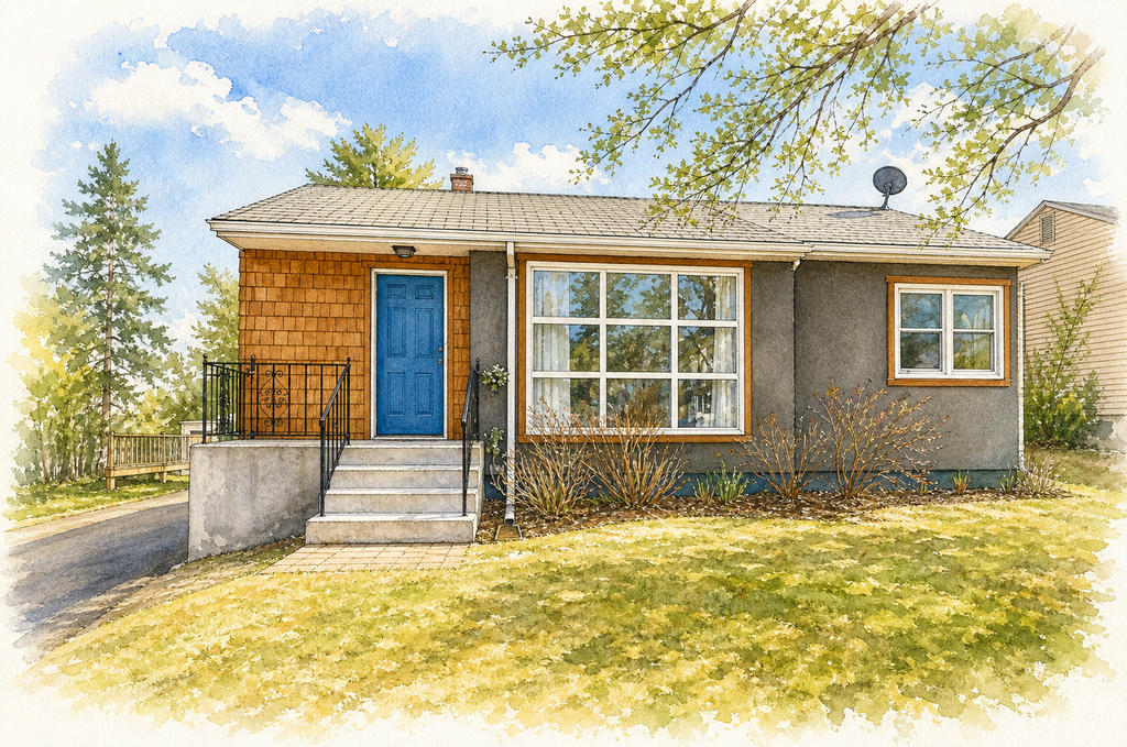 Watercolor portrait of 5130 Juniata St