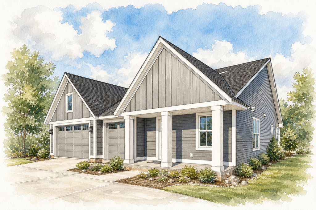 Watercolor portrait of 1896 Aster Ct