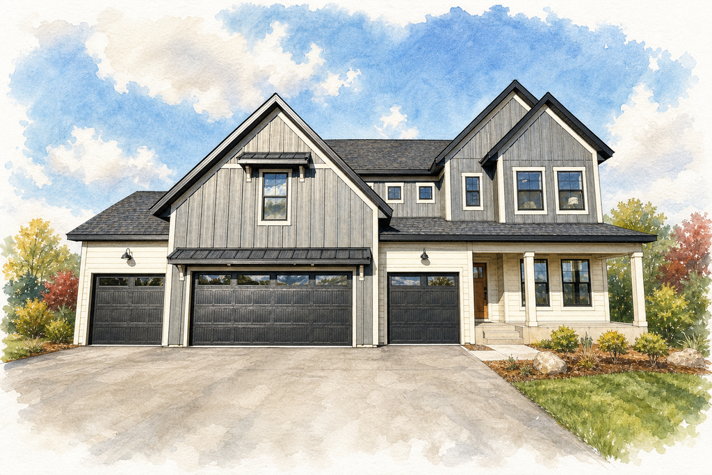Watercolor portrait of 11578 19th St NE