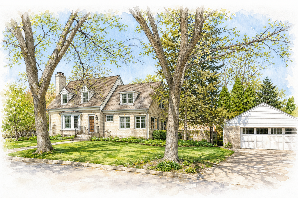Watercolor portrait of 4345 Brook Ave S