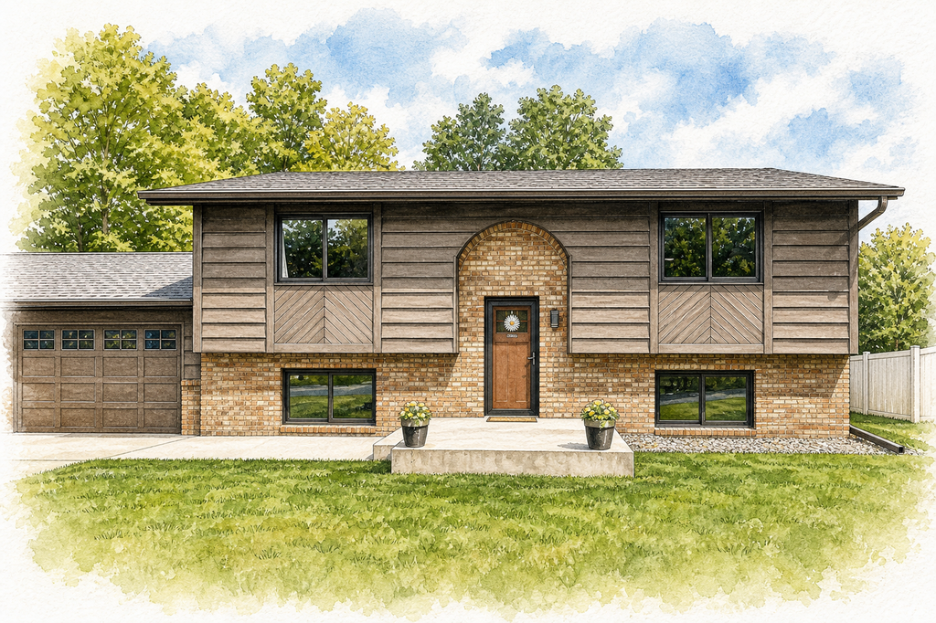 Watercolor portrait of 7862 Polaris Ln N