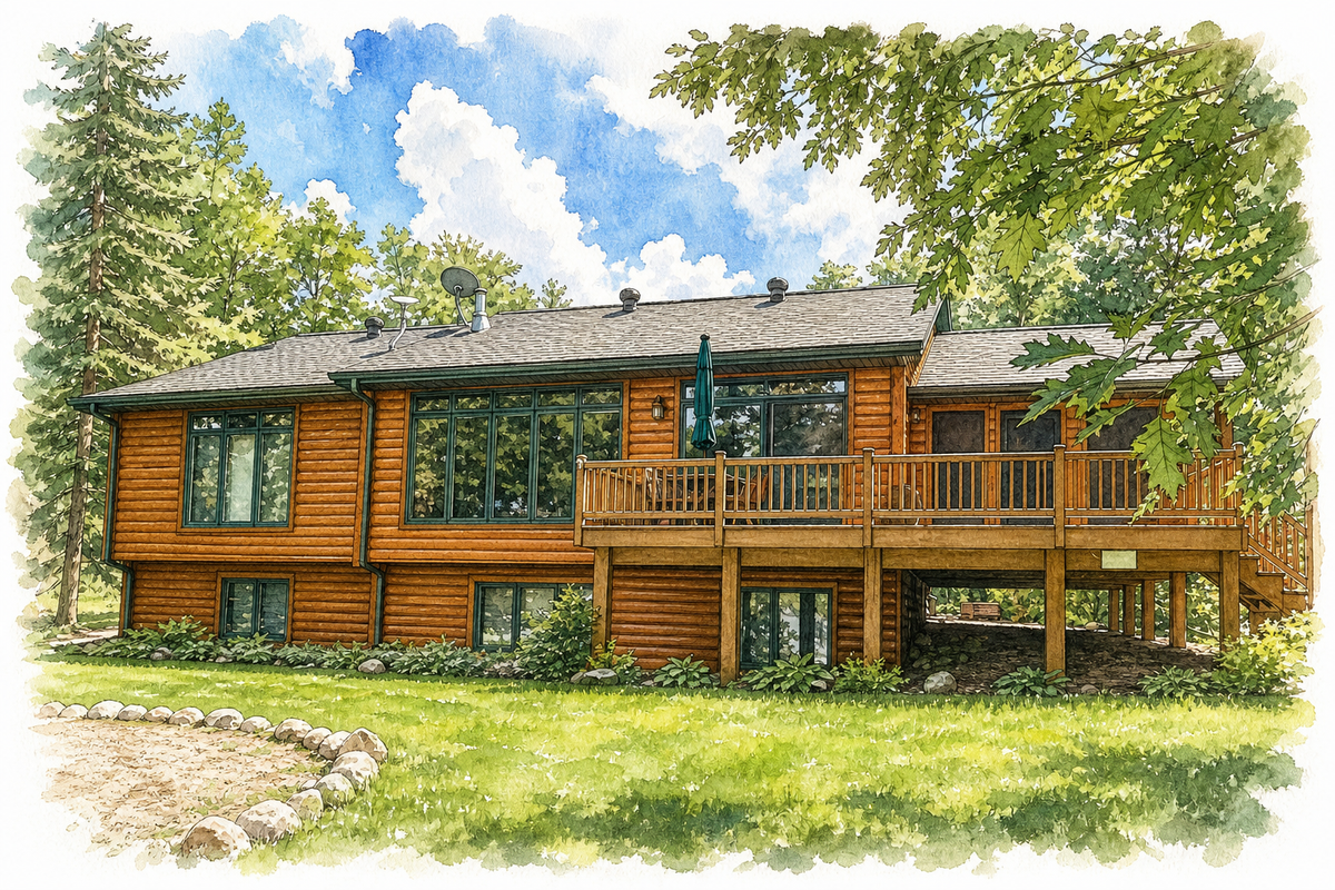 Watercolor portrait of 4100 S Stony Dr NW