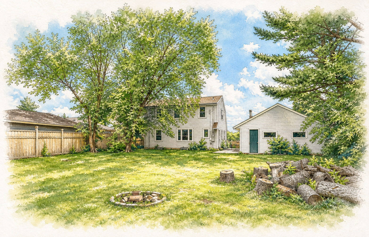 Watercolor portrait of 8199 Belden Blvd