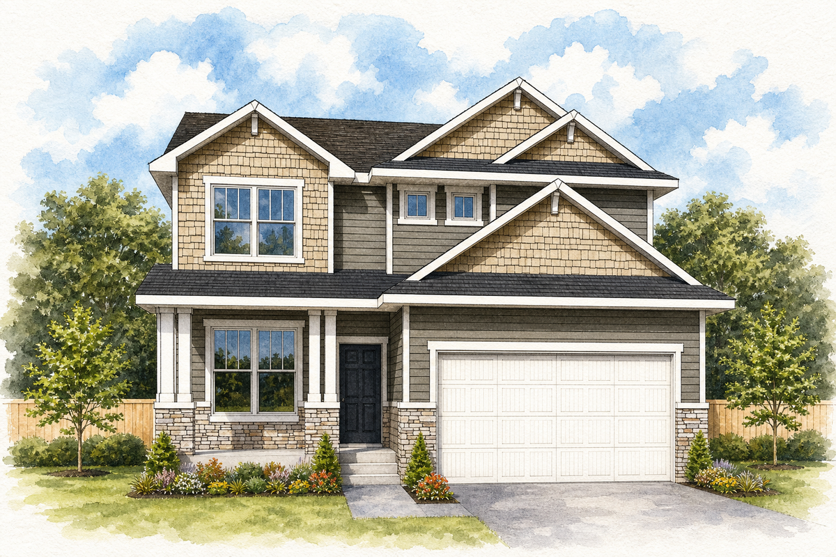 Watercolor portrait of 1620 Tyrone Dr