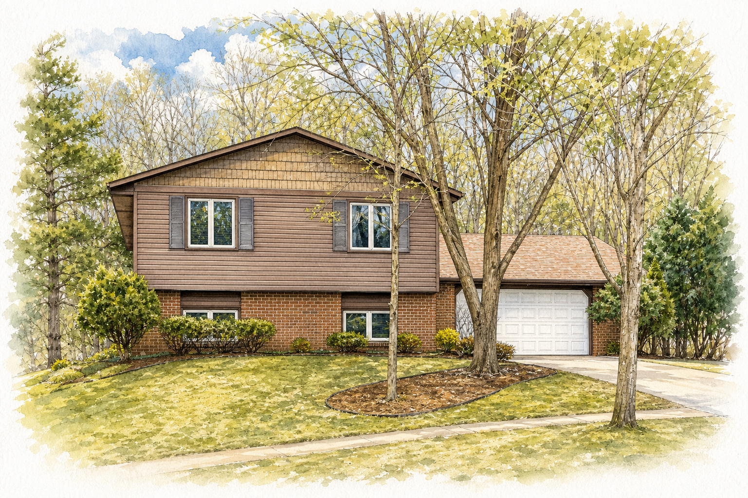 Watercolor portrait of 13480 Havelock Trl
