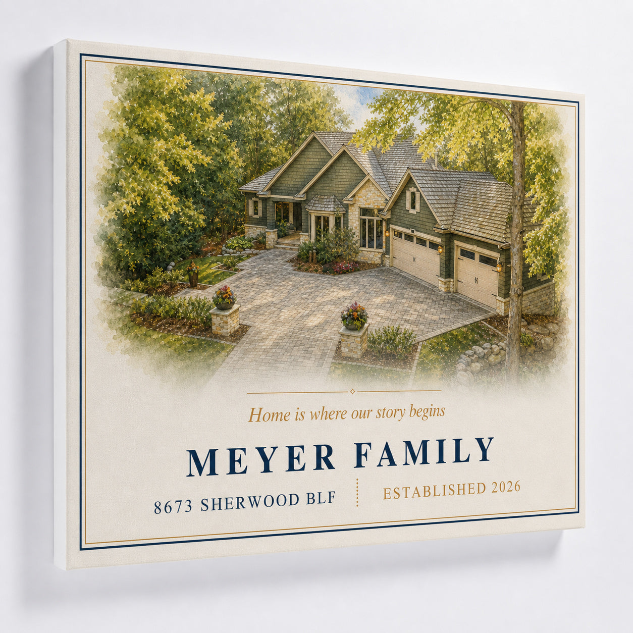 Your Home in Watercolor — 602 Hodgman St